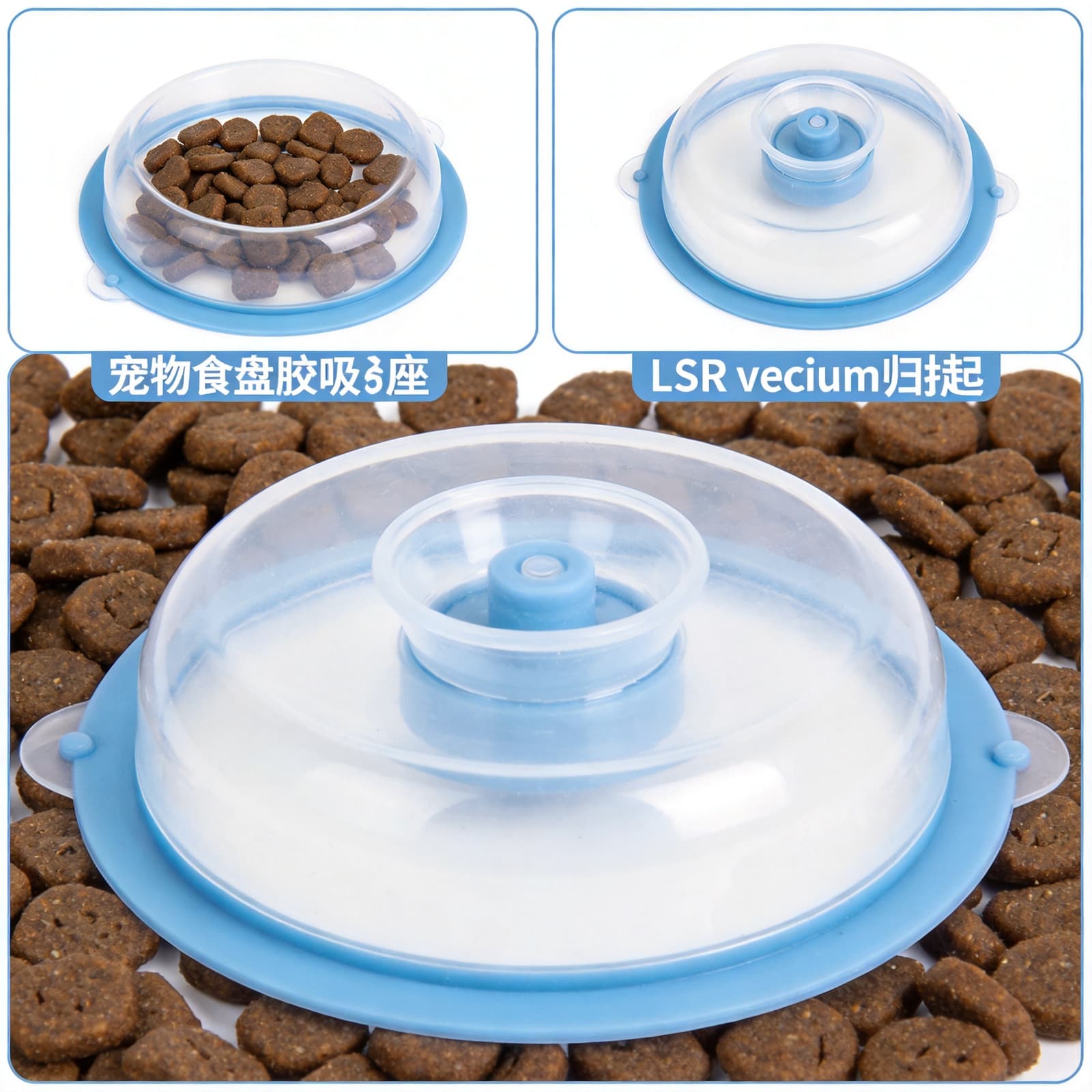 宠物食盆吸盘底座