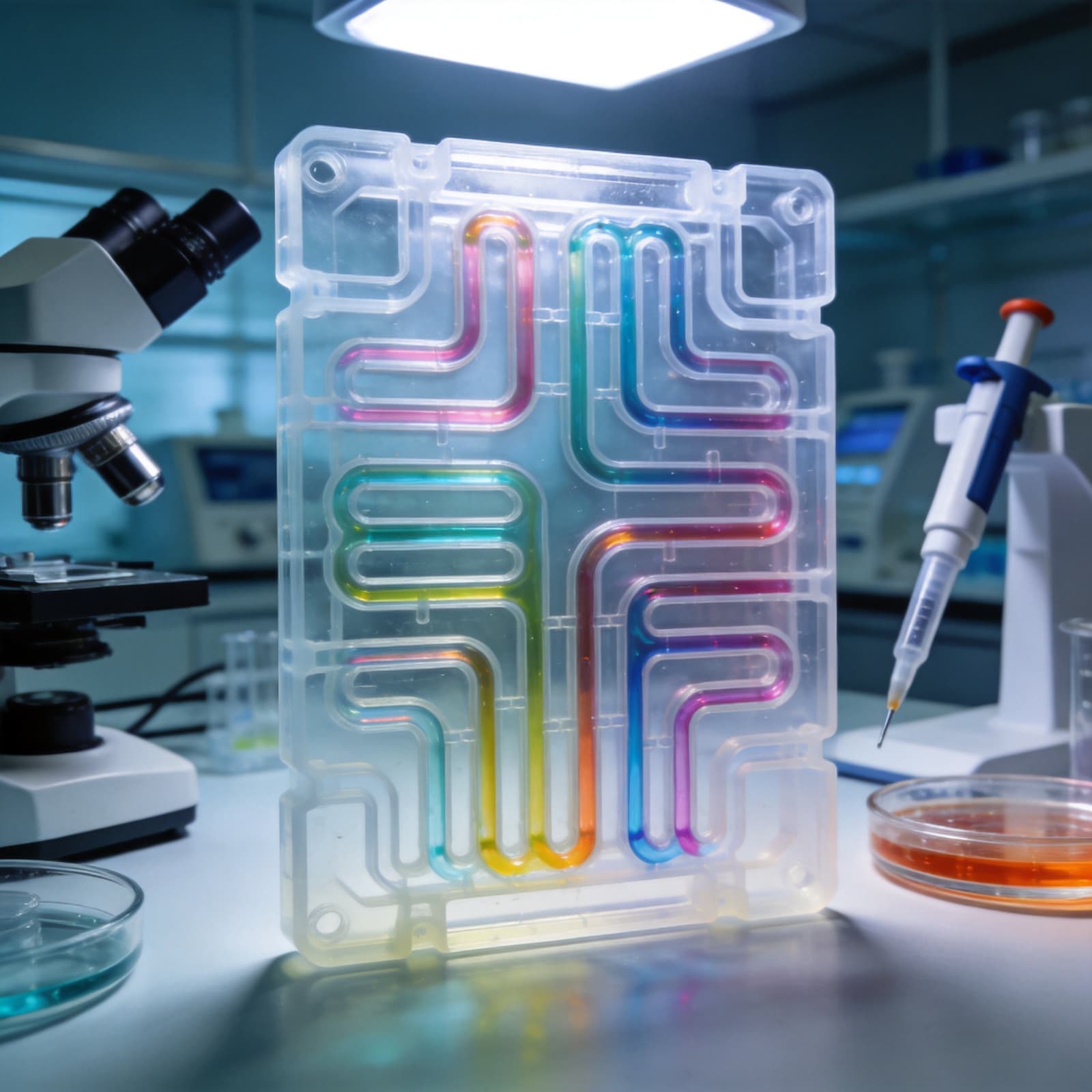 3D打印硅胶微流控芯片实验室